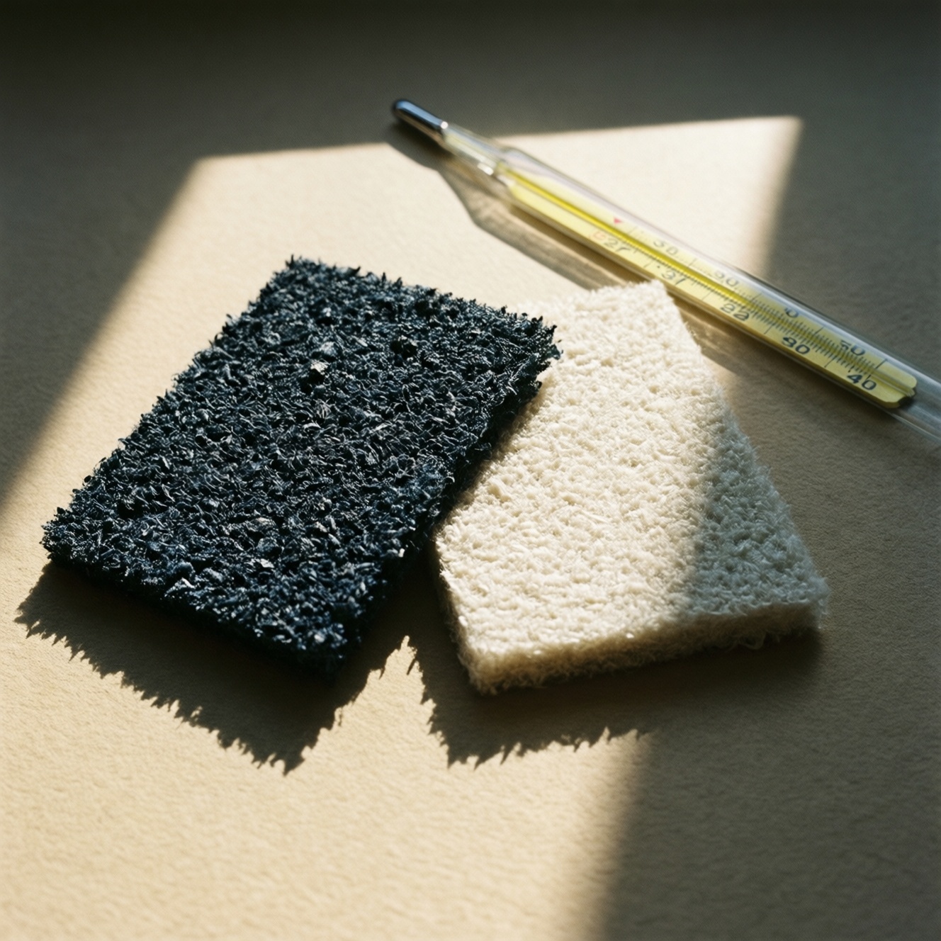 Как сравнить скорость нагрева тёмной и светлой поверхности на солнце: видео с термометром